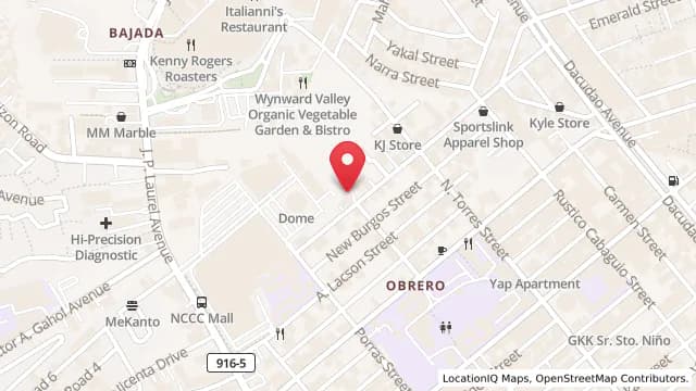 Map showing The Forge Pickleball Court's location